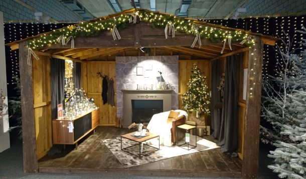 Chalet de présentation en bois